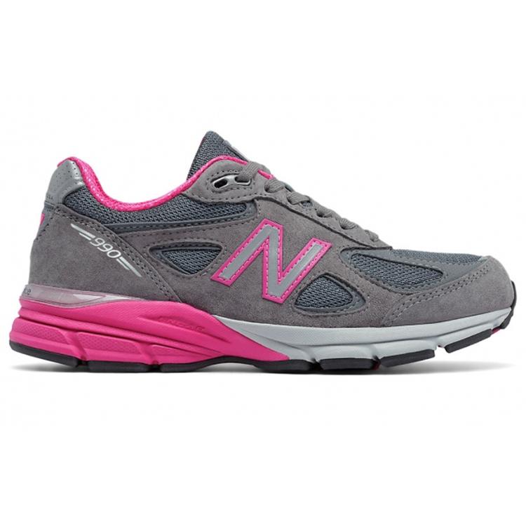 New New Balance 990v4 Made In Usa 'Grey Pink' Women's