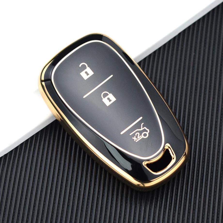 For Chevrolet Malibu Blazer Traverse Seeker Onix Equino Volt Bolt Trax Orlando Cruze Spark Sonic Camaro Tpu Car Key Case Cover