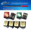 Rocker Power Reset Switch, 16A 250V, 4/6-Pin, 2/3-Position with Light, KCD4 Boat Shape