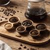 Short Handle Wooden Coffee Spoon Dual-Headed Powder Spoon Measuring Spoon  Espresso Brewing