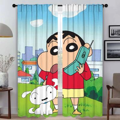 Kitchen Curtains for Camera CrayonS ShinS ChanS Modern Living Room Curtains 2 Pieces Window Curtain Tulle for Bedroom Partition