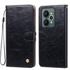 Portefeuille à rabat en cuir PU texture Crazy Horse vintage, étui de téléphone pour realme 15 5G, 15 Pro 5G, porte-cartes, support, coque de protection antichoc