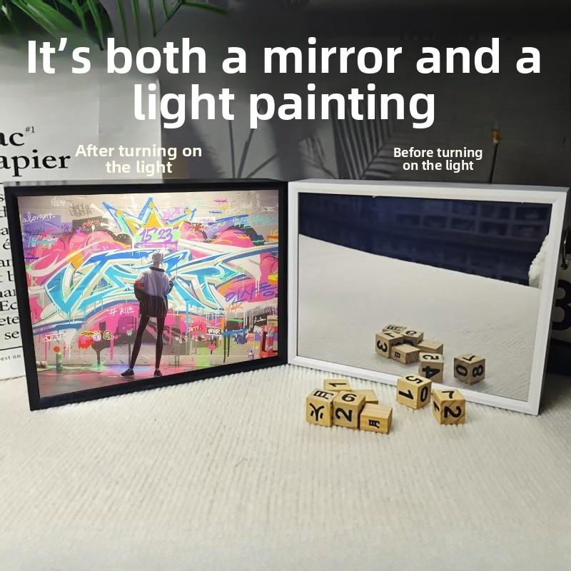 21cm/8.27in Valorant Light Painting 3D Lamp Anime Figure Peripherals Cartoon Desktop Display Bedroom Collectible Party Supplies