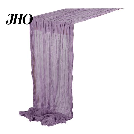 Tablecloth Decor Table Runner Rustic Soft Washable Party Decoration Non-Fading Hand-dyed Wedding Cloth