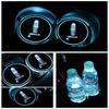 Led Colorful 2pcs Car Cup Holder Pad Mat For Auto Atmosphere Lights
