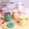 Self Stirring Coffee Mug LED Display Temperature 350ml Rechargeable Milk Mixing Cup Electric Automatic Cocoa Hot Chocolate Juice Mixer with