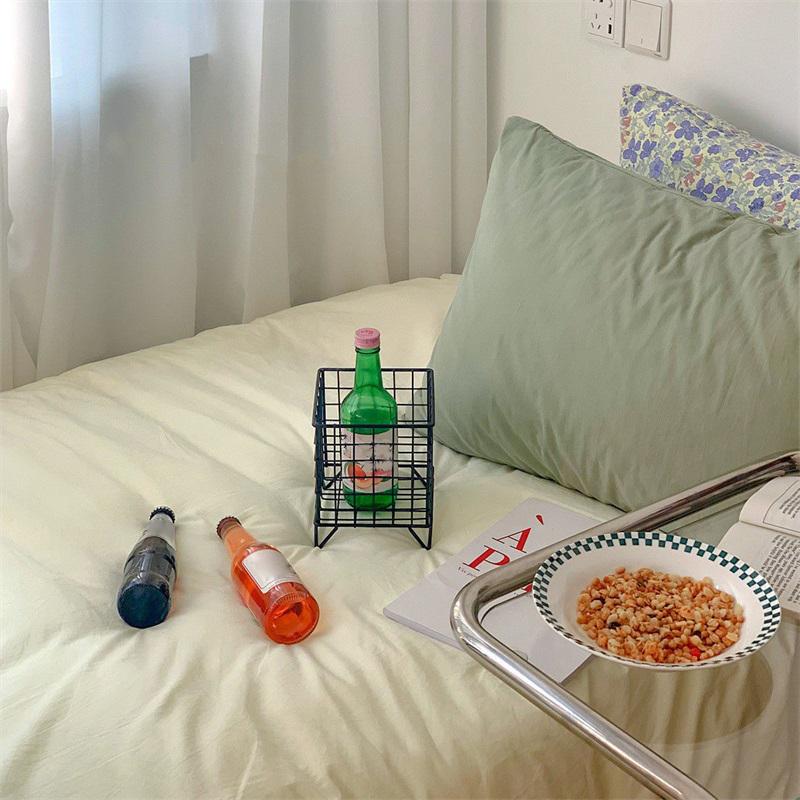 Корзина для хранения Сетка из нержавеющей стали Открытая конструкция Контейнер для хранения для дома офиса общежития Черный чёрный 950₽