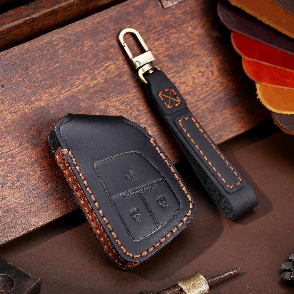 Genuine Leather Car Key Cover for Buick Protective Key Case North America Edition