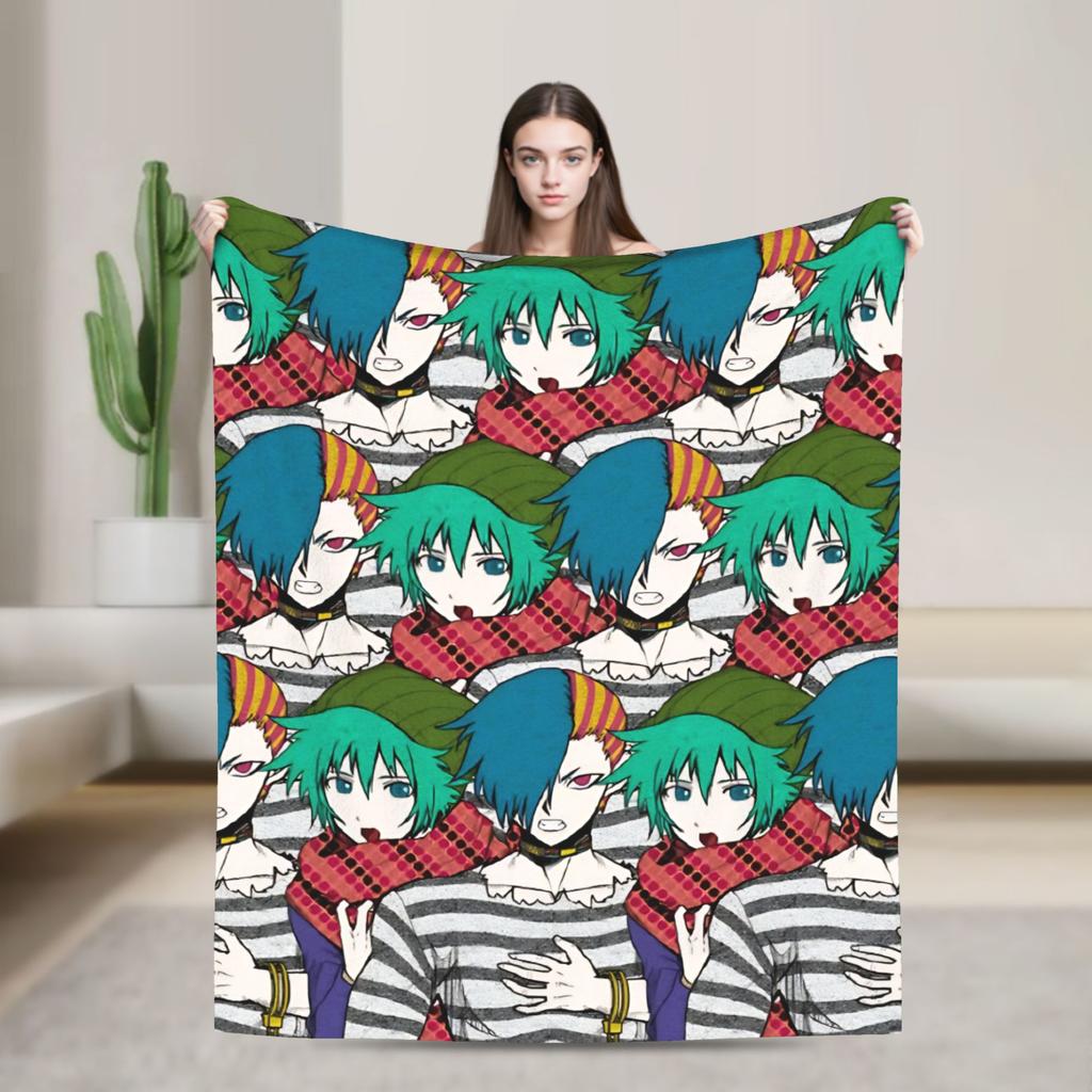 Shin TsukimiKanna Kizuchi Blanket Travel Office Throw Blanket For Couch Chair Sofa Bed Warm Soft Customized Quality Bedspread