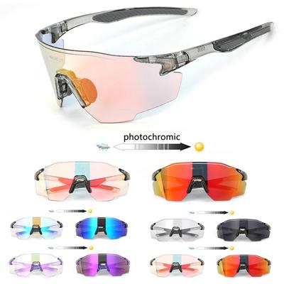 Photochromic Women Men Cycling Glasses MTB Mountain Road Bike Riding Sunglasses Outdoor Sports Goggles Bicycle Eyewear