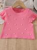 Girls Beaded Sleeveless Vest Kids Top For Toddlers