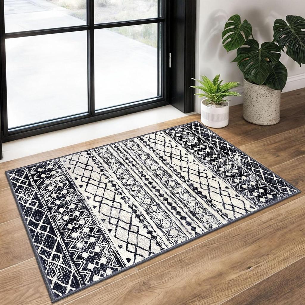 Geometric Striped Carpet  Minimalism  Modern Anti Slip Carpet  Home Decoration Living Room Entrance  Durable Indoor Carpet