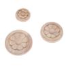 2 Pcs 4cm/5cm/6cm Wood Carved Corner Appliques Frame Furniture Wall Doors Woodcarving Decal Decorative Wooden Figurines Crafts