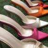 Pointed Women'S Shoes One-Word Stiletto Super High Heel Fashion Sexy Temperament Large Size Slippers