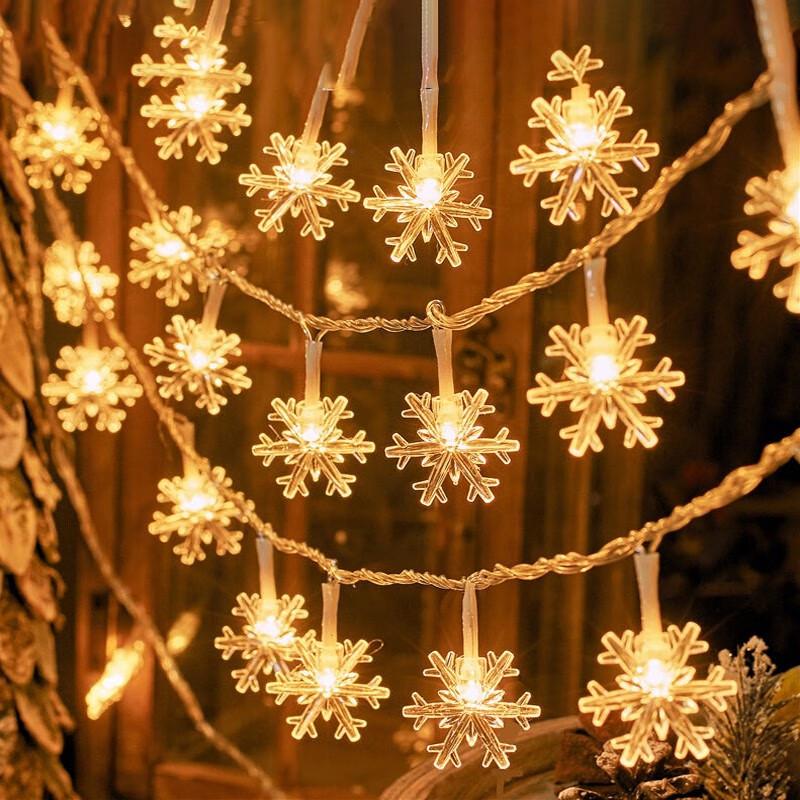 Beigong LED Snowflake String Lights