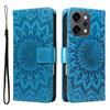 For Oppo Reno14 Pro 5G (China)/Oppo Reno14 Pro 5G (Global) Leather Wallet Case Sunflower Imprinted Phone Cover