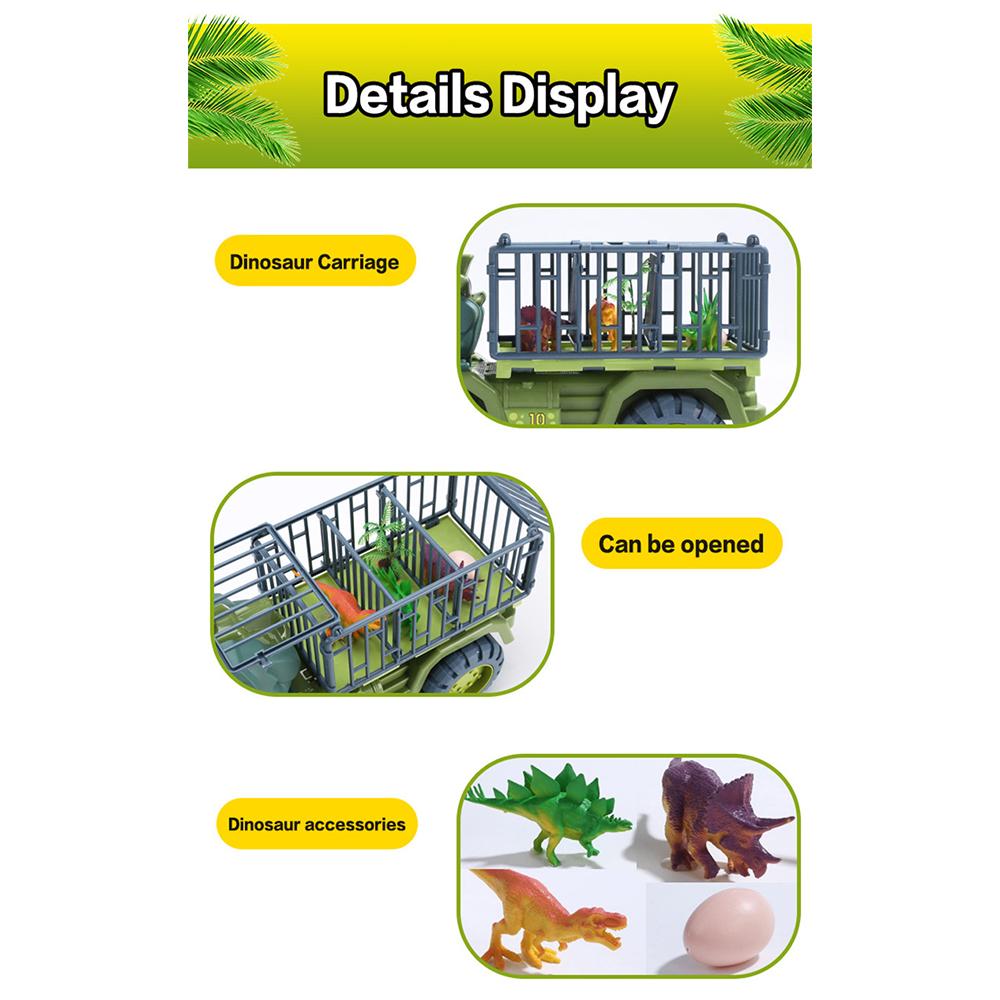 12Pcs Dinosaur Truck Toy, Mini Dinosaur Transport Car Carrier Trains Set Pull Back Monster Trucks for Boys Girls Toddlers Birthday Christmas Toy Gift