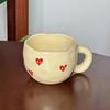 Romantic Milk Mug Adorable Heart Water Cup Breakfast Container Breakfast Cup  Office