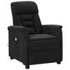 Day and Night - Day and Night Black Faux Suede Leather Reclining Massage Chair