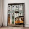 Číst Dívka Školní Taška Citron Budova Nástěnné Umění Malba na Plátně Vintage Plakáty a Tisky Hotel Bar Obrázky Pro Dekoraci Obývacího Pokoj