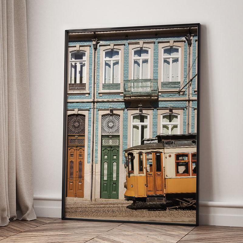 Číst Dívka Školní Taška Citron Budova Nástěnné Umění Malba na Plátně Vintage Plakáty a Tisky Hotel Bar Obrázky Pro Dekoraci Obývacího Pokoj
