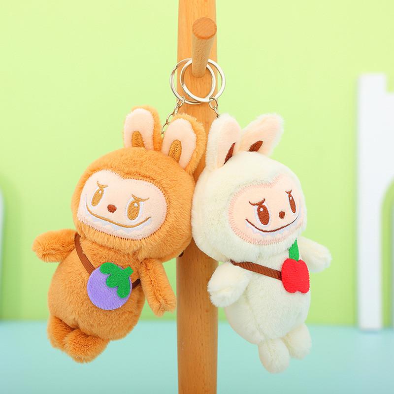 Creative Cartoon Labubu Plush Keychain Soft And Cuddly Colorful Accessory For Couples