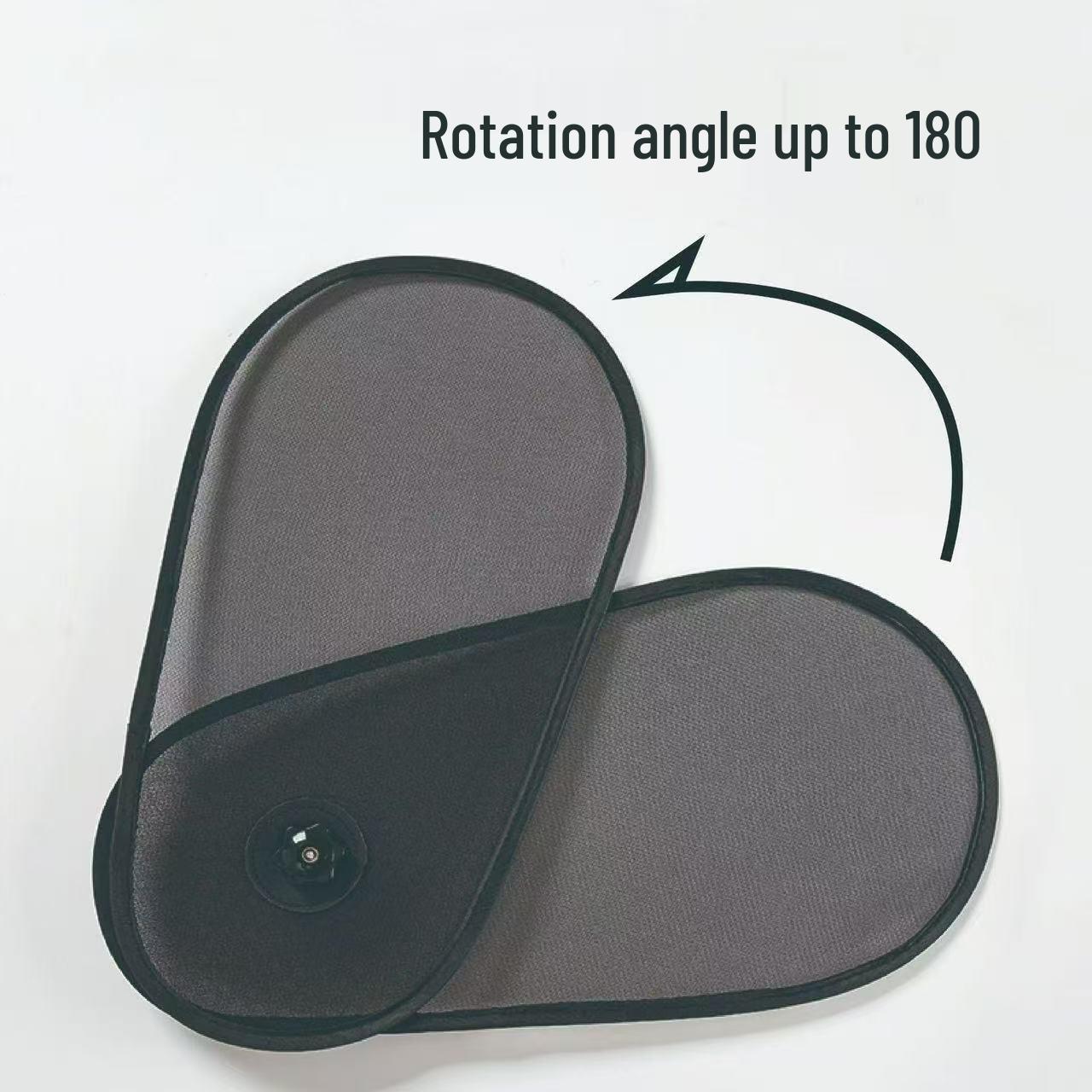 

Adjustable Anti-UV Car Sunshade with Suction Cups - Heat Insulation & Unobstructed View 40x21 чёрный