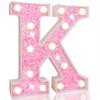 1pc Vibrant LED Lighting Letter - Battery Powered,Dimmable for Bedroom, Birthday Party, Wedding, Home, Christmas, and Eid Al-Adha Mubarak Decorations