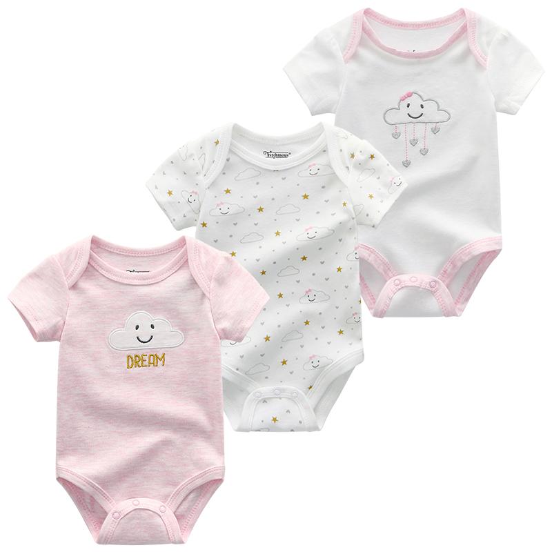 Baby Clothes Short Sleeve Cotton Baby Girl Clothes O-neck Cartoon Infantil Baby Boy Clothes Newborn Toddlers Jumpsuits Pajama Clothing Roupas De Bebe