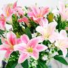 Simulation Flower Realistic Looking Fade-Resistant Faux Silk Cloth Centerpiece Dining Table Fake