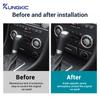 Carbon Fiber Style Interior Sticker for Mercedes Benz SLK R171 2004-2010 Lower Storage Panel Air Conditioning Cover