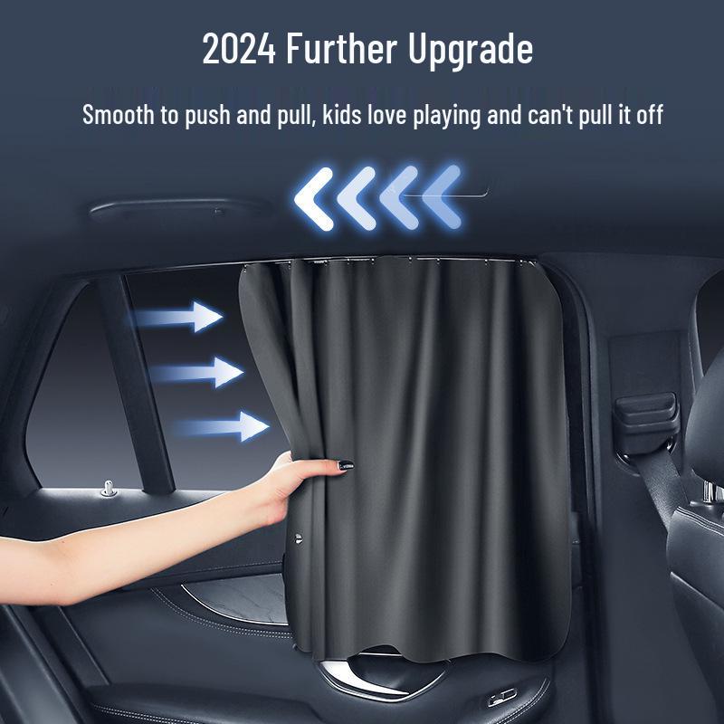 Car Rear Side Window Sunshade Curtains: Heat Insulation & Privacy Blackout