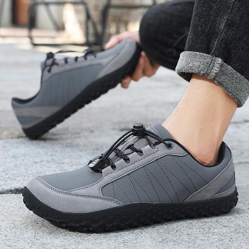 Men Barefoot Ground Feel Versatie Style Wide Airy Mesh Toe Box Minimal Heel Stack Lining Walking Shoe Footwear Sneakers