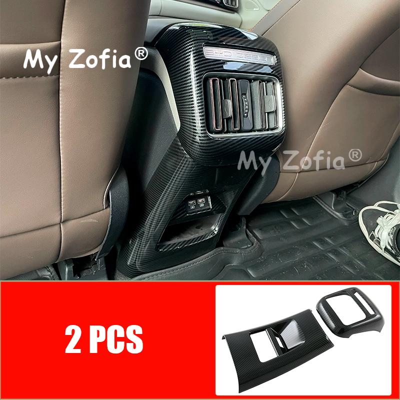 For BYD Sealion 5 DMI 2025 2026 Car ABS Carbon Fiber Grain Interior Decoration Button Panel Cover Trim Stickers Accessories