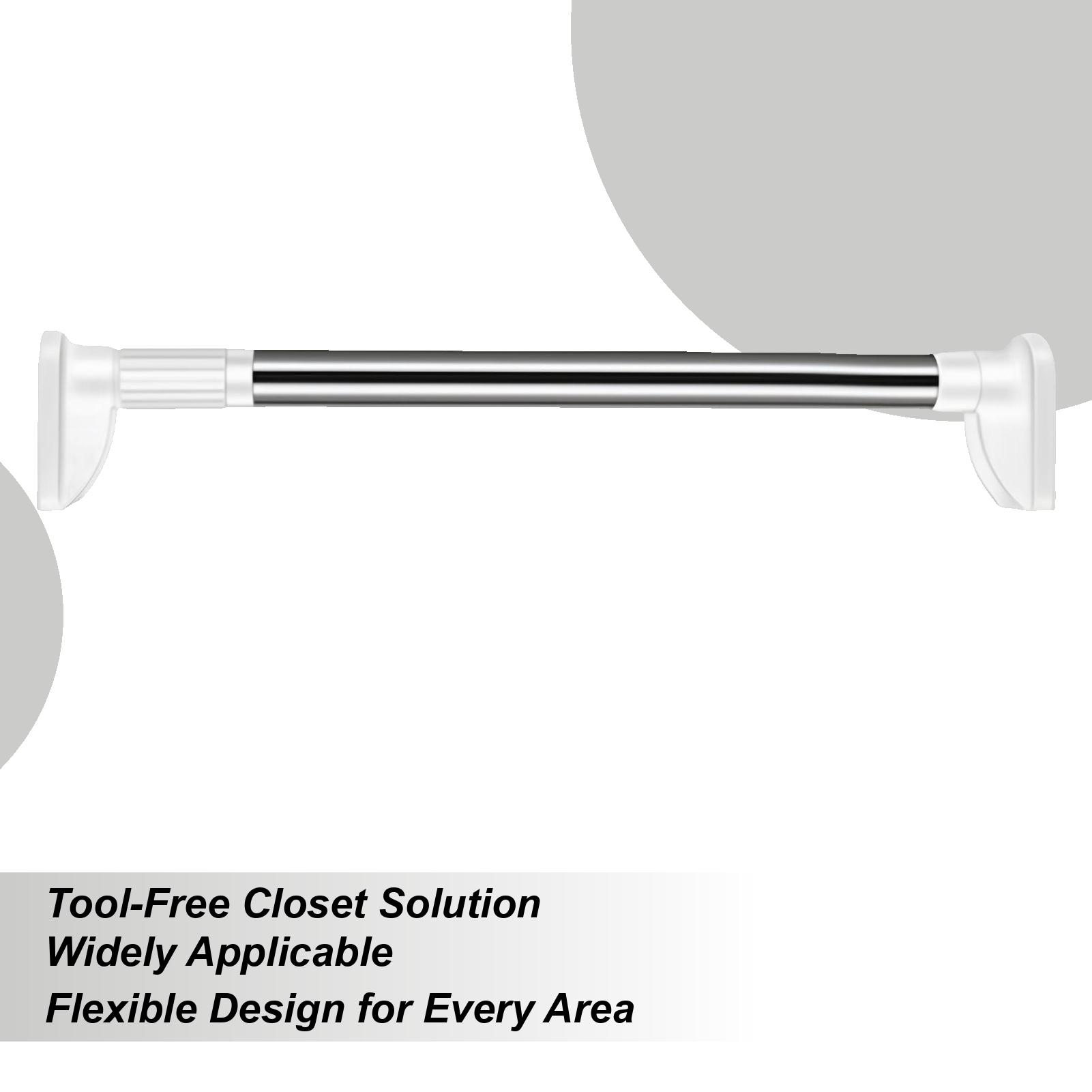 Штанга для вешалок в шкаф прочная телескопическая штанга-органайзер для шкафа для одежды для сушки белья для пальто для хранения в гардеробной для спальни China Mainland 3870₽
