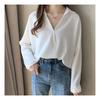 NaVaVa Office Long SleeVe V Neck Collar Shirt Nb1816
