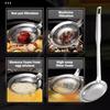 Schlitzlöffel Edelstahl Sieb Löffel Kochen Skimmer Utensil Suppenkelle Küchenzubehör Schöpflöffel Löffel zum Kochen