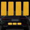3*8cm Car Bumper Reflective Stickers Reflective Warning Strip Tape Secure Reflector Stickers Decals Safety Warning Tape 10pcs