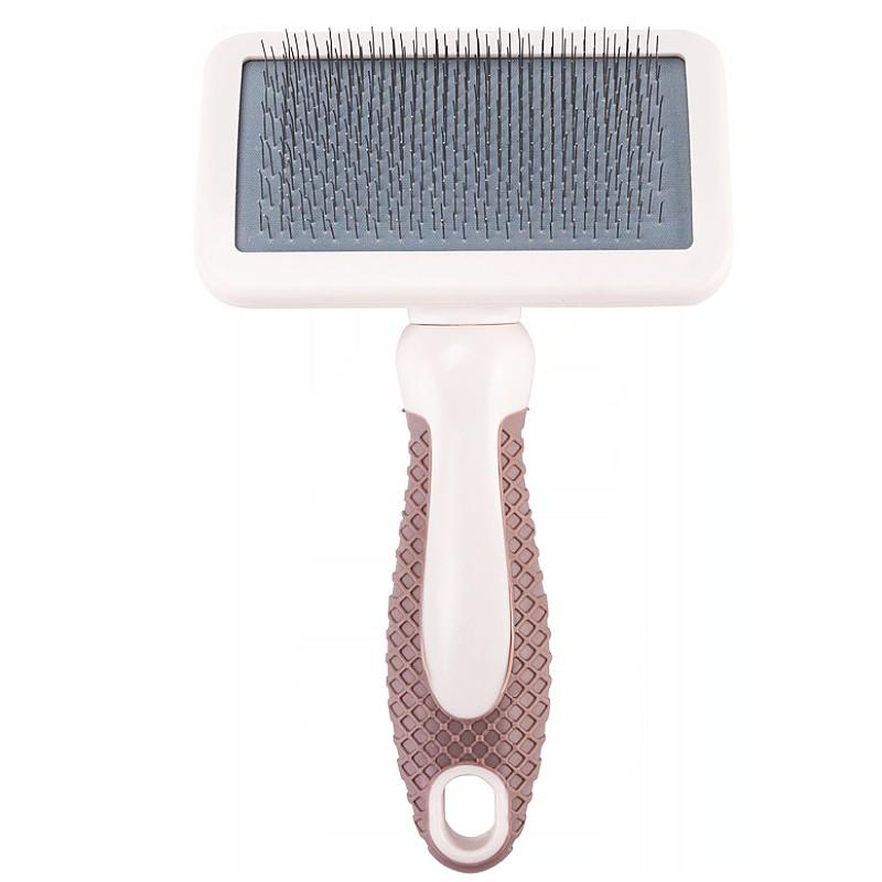 Dog Brush Stainless Steel Dogs Comb Pet Hair Remover Massage Cat Brush Comfortable Handle Combs for Dog Long Hair Knot Cleaning