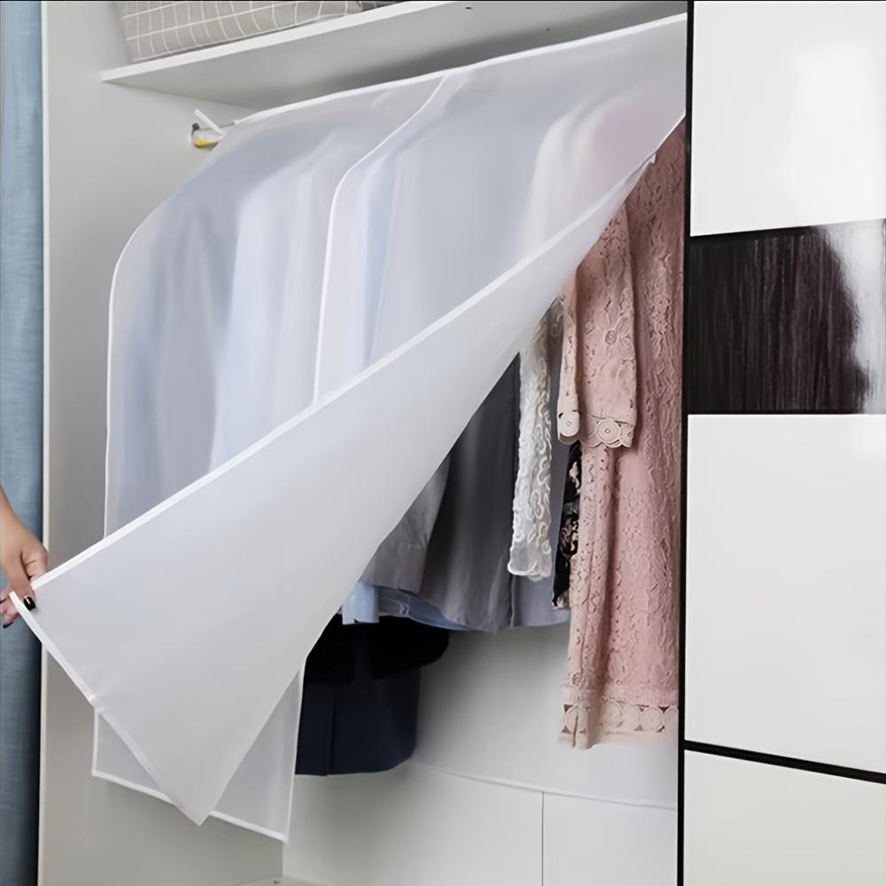 4 Stück Kleider Staubschutz durchsichtiges Kleid Kleidung Kleidungsstück Staubschutz Hängender Organizer Wasserdicht Staubdicht Kleideraufbewahrung