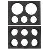 2Pcs Cup Holder Pearl Cotton Coffee Cup Carrier Tray Leak Proof Takeout Beverage Packing Accessory Milk Tea Packing Tray