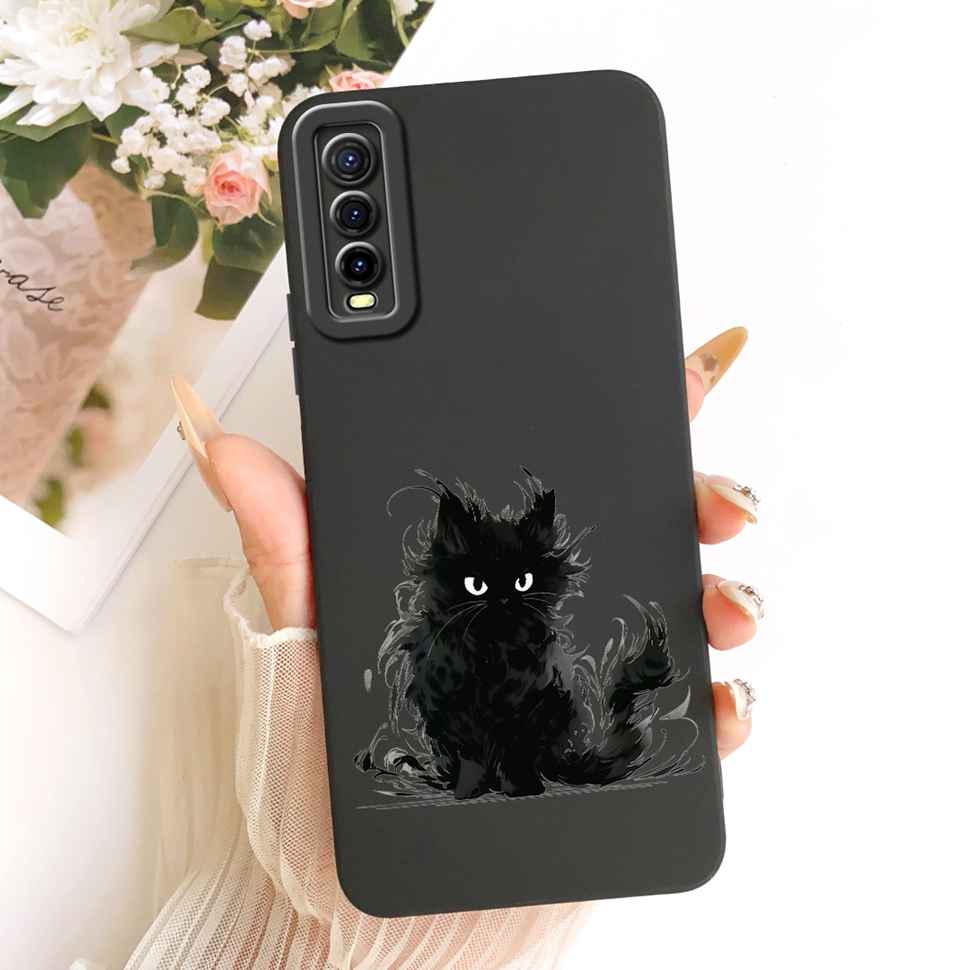 For vivo Y70s 5G Case Luxurious Flower Cartoon Silicone Back Cover For Vivo Y 70s Y51s Y51S V2002A Shockproof Phone Cases Fundas