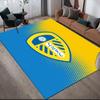 Leeds United Flannel Pattern Square Carpet,Area Rug,Carpet Rug for Living Room Bedroom Sofa Playroom Decor,Non-slip Floor Mat