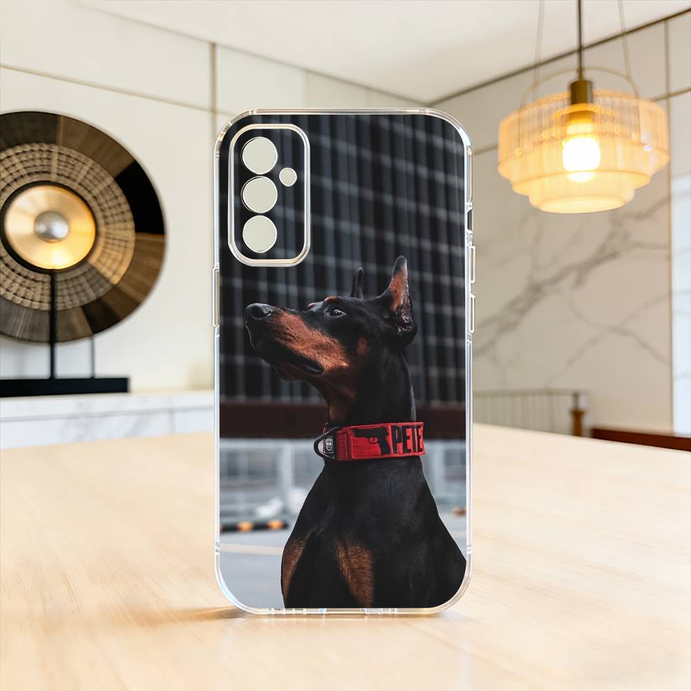 

Doberman-n P-Pinscher C-Cool Phone Case For SamsungA10,12,20,21S,30,31,40,50,51,52,70,71 Transparent Cover Samsung a70