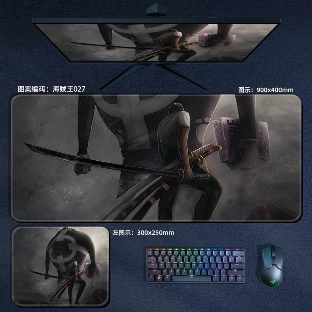Nautical King Animation Periphery Cute ONE PIECE Leather Mouse Pad Boys Oversized Small E-sports Game Office Computer Keyboard Pad Notebook Table Mat