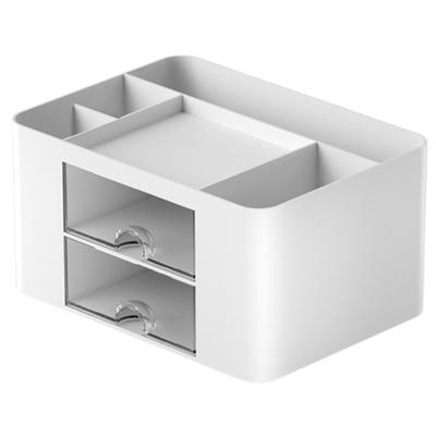 Riblind Schreibtischorganizer mit Schubladen, Stifthalter, Fernbedienungshalter, Aufbewahrung für Kleinteile, Büroartikelorganisation, 195 mm breit x 140 mm tief x 100 mm