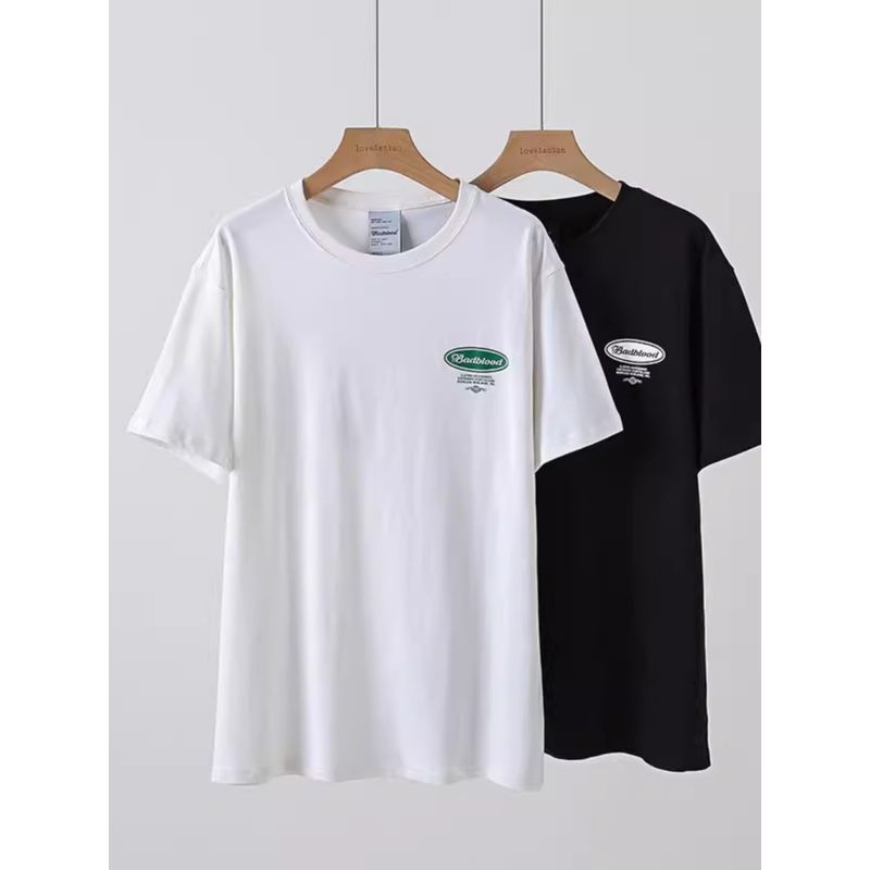 South Korea Badblood Sexy T-shirt Women's Summer Short Sleeve Print Loose Leisure Sports Niche Top Tide