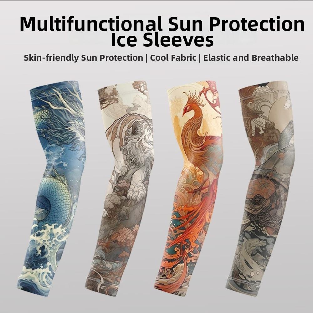 Quick Dry Flower Arm Sleeves Breathable Tattoo Arm Sleeves Fashion Arm Cover  Summer