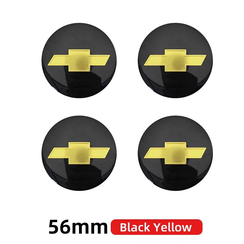 4 pezzi 56mm 60mm 65mm Tappo Coprimozzo Ruota Auto 3D Per Chevrolet Emblema Logo Adesivo Coprimozzo Accessori Styling Auto