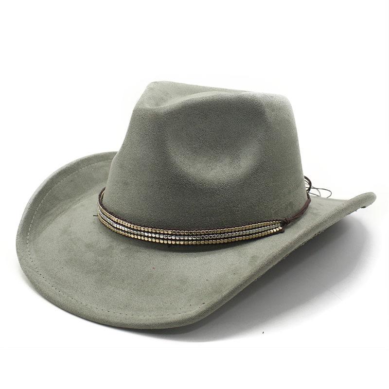 Suede High-End Top Hat, Retro Cowboy Hat For Men And Women, Western Tibetan Famous Cow Head Felt Hat